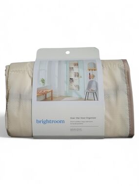 brightroom Quilted Storage Organizer - Cream and Taupe